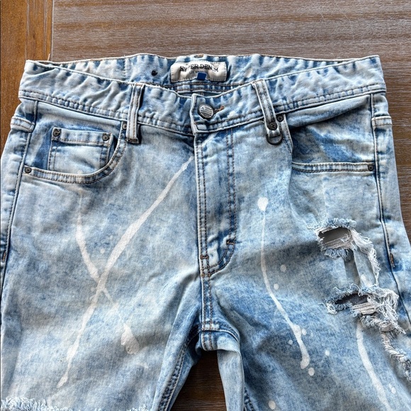 Hyper Denim Light wash Distressed Men’s Jeans - Picture 6 of 8